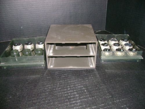 12 IBM Selectric II Elements with a Hard Plastic Case to Store them In