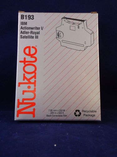 Nukote b193 ink cartridge and 86tl tackless lift-off tape for ibm actionwriter for sale