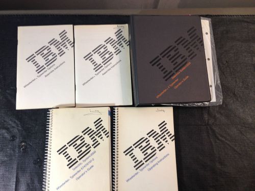 IBM Selectric System/2000 Wheelwriter 5 Typewriter Operator&#039;s Guides and Binder