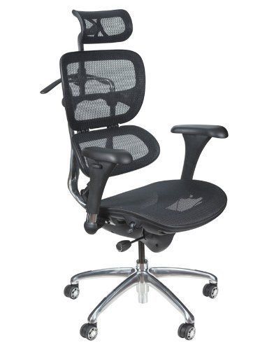 Balt BLT34729 Ergonomic Executive Butterfly Chair Black Mesh in Black
