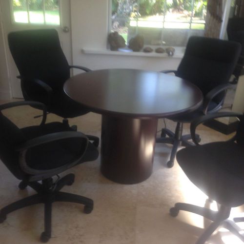 Round Hon Conference Table with round base $475.00 top measures 42&#034; round  four