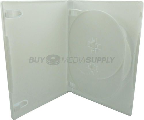 14mm Standard White Triple 3 Discs DVD Case - 100 Pack