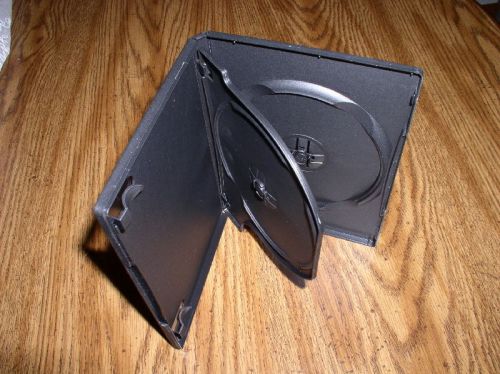 100 14mm black double dvd case w/swing tray,psd43 sale for sale