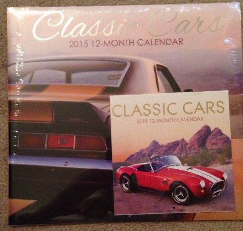 2015 Wall Calendar 12 Month Set of 2 Classic Car &amp; Mini Planner