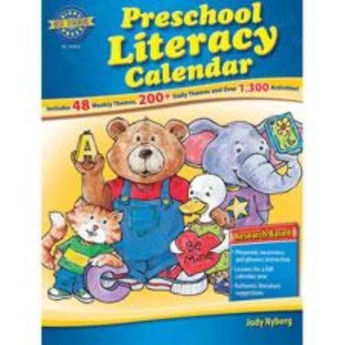 Harcourt Rigby Best Teacher&#039;s Press Reproducible Preschool Literacy Calendar