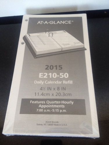 At-A-Glance Daily Calandar Refill 2015 E717-50 - Brand New &amp; Factory Sealed