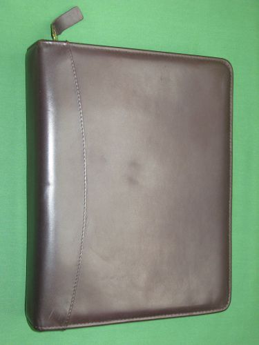 Classic ~1.5&#034;~ full-grain leather franklin covey planner organizer binder 5844 for sale