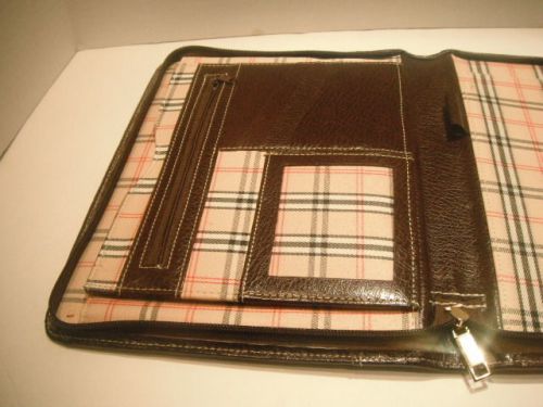 Padfolio stationery book Organizer 11-inch Letter-Size Paper - Dark Brown