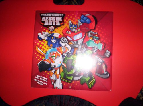2015  Wall Calendar&#034; TRANSFORMERS RESCUE BOTS&#034;~ 12-Month 10x10&#034; SEALED