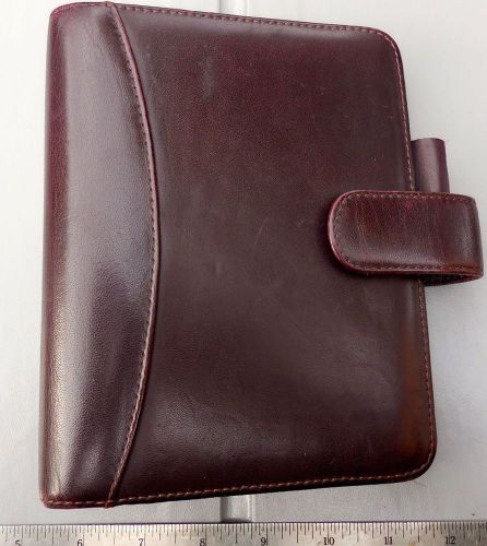 Franklin Covey cordovan Nappa Leather planner .1.5&#034;  US made vintage EXC