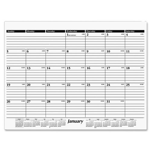 2015 At-A-Glance Recycled Desk Pad Calendar Refill - Monthly - 22&#034; x 17&#034;
