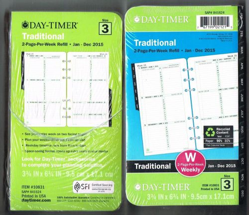 Day-Timer Weekly 2015 Traditional Portable 3.75 x 6.75 Inches 10831/1215