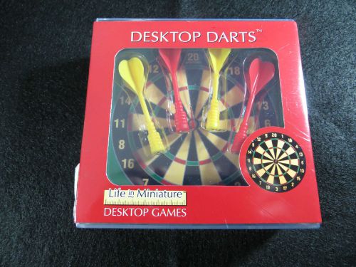 Desktop darts - life in miniature - desk top dart magnetic dart game - toysmith for sale