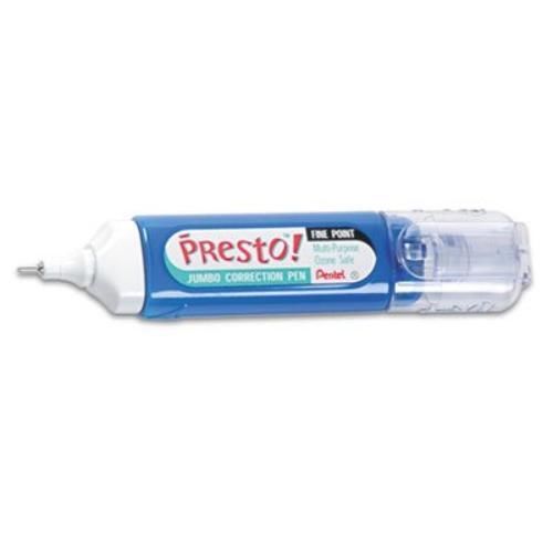NEW Presto! Multipurpose Correction Pen, 12 ml, White, Sold as Pack of 2