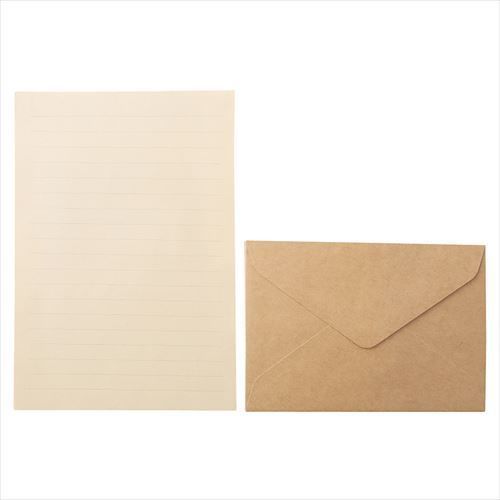 MUJI Moma Recycled paper craft Letter Set from Japan New