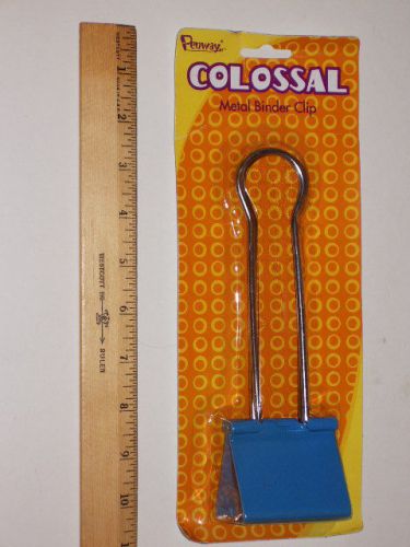 Penway COLOSSAL Metal Binder Clip - Blue!