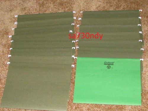 Generic Hanging Folders Used........ qty.15 (green/bright green) Christmas