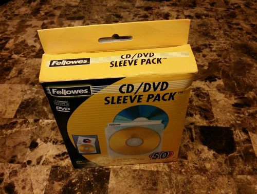 Fellowes CD/DVD Sleeves - 50 pack