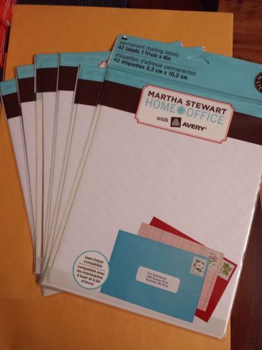 6 pack - 42 Martha Stewart Home Office Wedding Mailing Labels Avery 72435