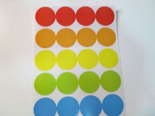 160 eight colors round personalized waterproof name stickers small labels 2.2cm for sale