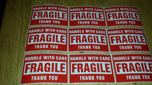 Fragile Handle With Care Stickers 2&#034; by 3&#034;