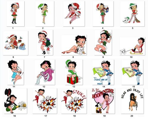 30 Return Address Labels &amp; 30 Square Stickers Betty Boop Buy3 get1 free (m15)