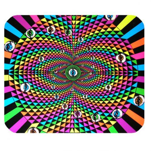 Psichedelic 2 Custom Mouse Pad Anti Slip for Gaming with Rubber backed