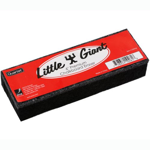 Quartet Little GIant 6 Inch Premium Chalkboard Eraser, Double-Sewn Wool Felt