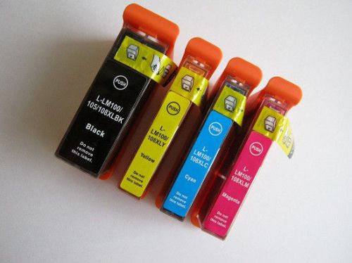 4 cleaning ink cartridges for lexmark 100 100xl genesis s815 s816 pro705 805 for sale