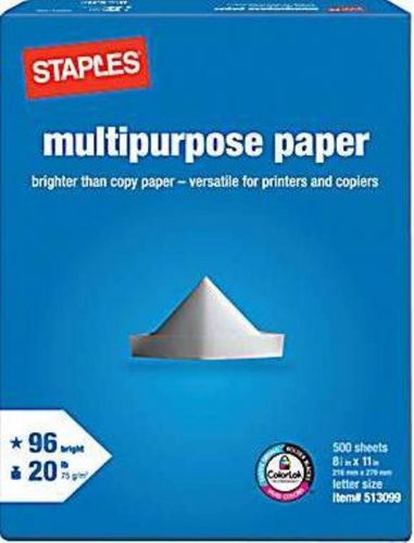 10 Reams of Staples Multipurpose Paper - Local Pickup ONLY