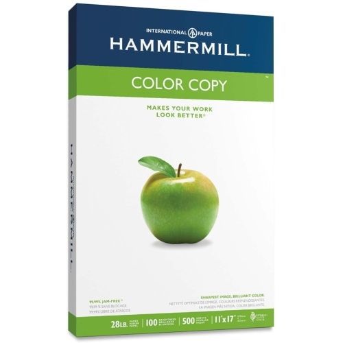 LOT OF 4 Hammermill Color Copy Paper -11&#034;x17&#034;-500/Ream - 28 lb - White
