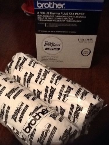 2 rolls brother therma plus fax thermal paper 8 1/2&#034; 8.5&#034; x 164&#039; 164 ft  #6895 for sale
