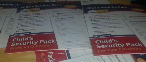 (2) Child&#039;s Security Pack Premium Collection Forms and Instructions
