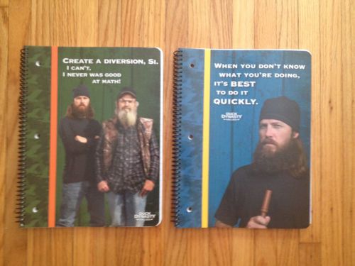 Duck Dynasty Notebooks (2) 90 pages each NEW!!!!