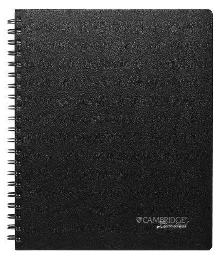 NEW Notebook Hardcover Black 8.5 x 11&#034; School College 96 Sheets Paper Writing