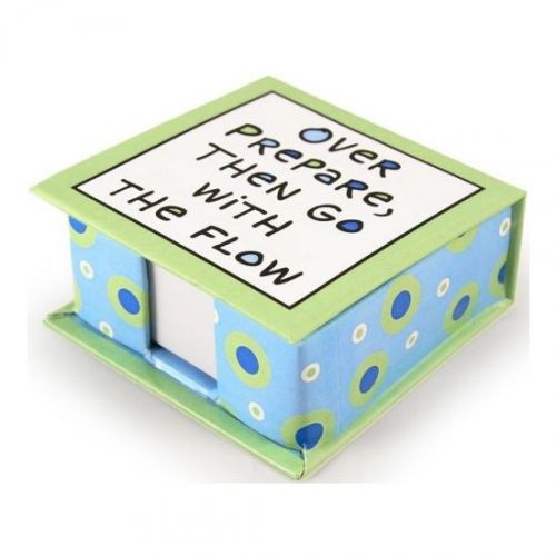 Our Name is Mud OVER PREPARE AND GO WITH THE FLOW Desk Memo Holder