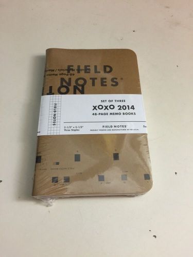 Field Notes Brand Pocket Notebook -2014 XOXO Limted Edition