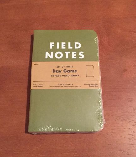 FIeld Notes Brand Day Game Sealed 3-Pack Fall 2012 Limited Edition