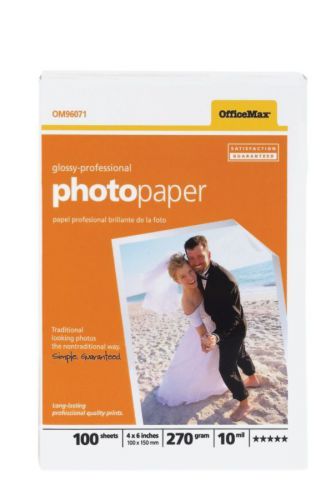 OfficeMax Professional Photo Paper, Glossy ( 60 sheet, 4 x 6 - inch)