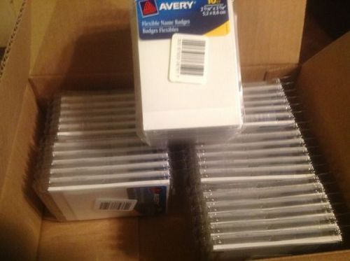 NEW 360 AVERY 06761 FLEXIBLE NAME BADGES 36 PACKS OF 10 SIZE  2-7/16 X 3-7/8