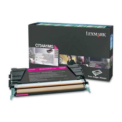 Lexmark - bpd supplies c734a1mg magenta return prog toner cart for sale