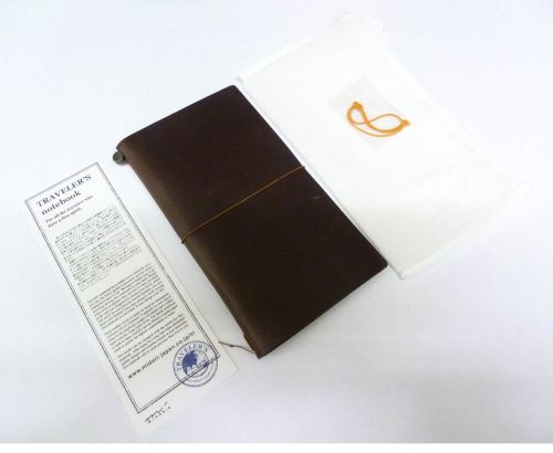 Midori Leather Traveler&#039;s Notebook - Original Size - Brown