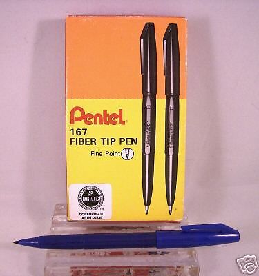 Pentel 167 Fiber Tip Pen blue