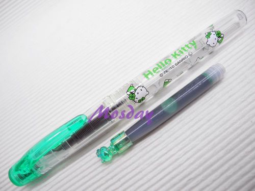 3pcs Special Hello Kitty Version Platinum Preppy Fountain Pen 0.3mm, GREEN