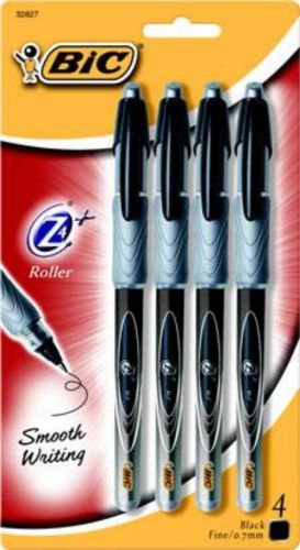 BIC Z4 Roller 4 Pack Black
