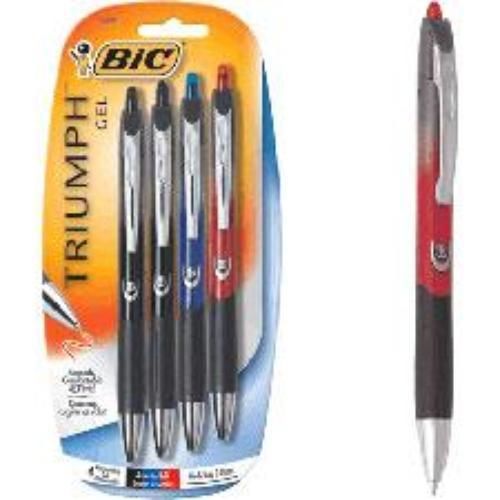 BIC Roller Triumph 537rt Assorted 4 Pack