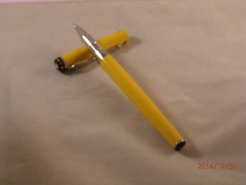 GORGEOUS JINHAO YELLOW AND SILVER CRYSTALS ROLLER BALL PEN