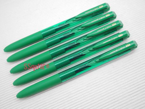 5 x Uni-Ball Signo RT UMN-155 0.5mm Retractable Rollerball Gel Pen, Green