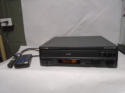 Pioneer Laser Disc Player CLD-V2600 CD VD LD Audio Video Remote &amp; Barcode Read