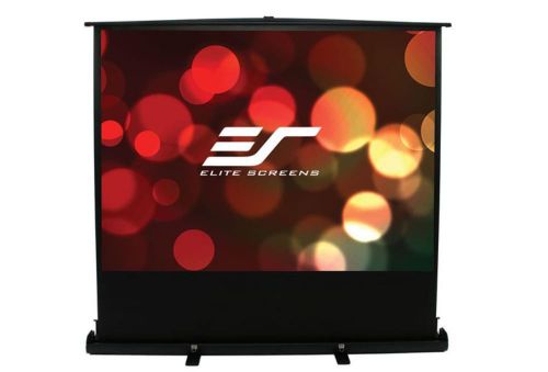 New elite screens f84xwh1 84&#034; floor stand scissor pull up front projector screen for sale